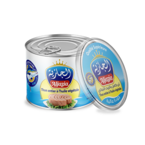 Thon entier à l’huile végétale 400g – Aljazia